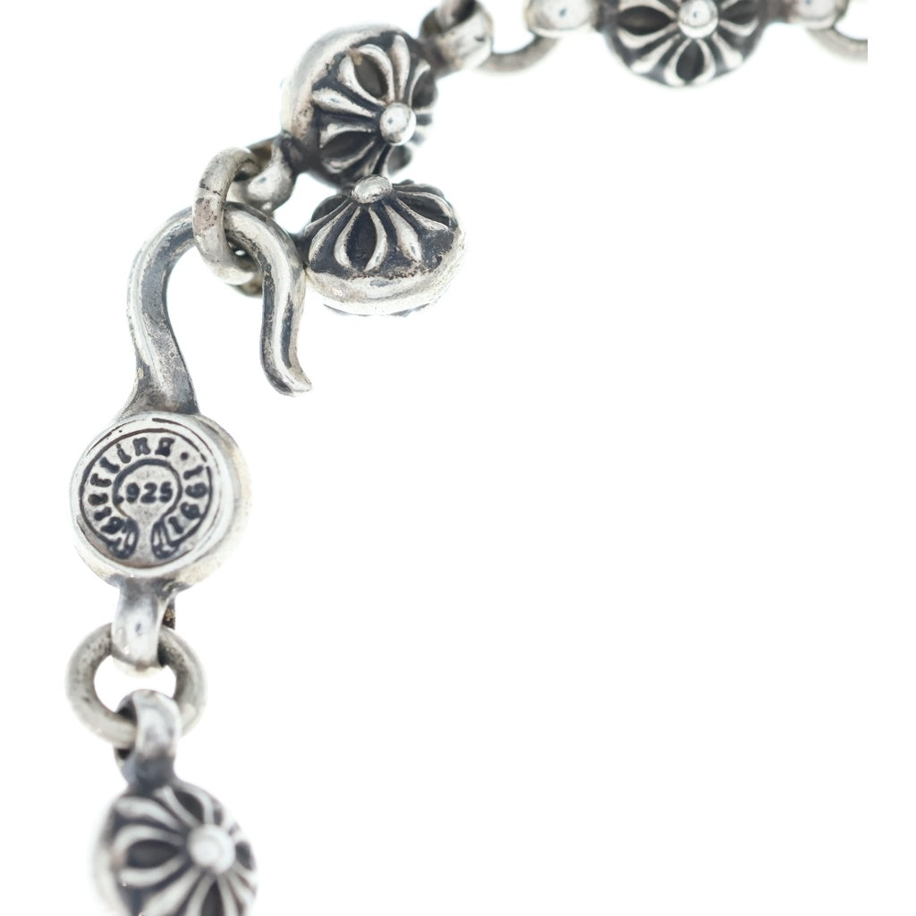 CHROME HEARTS(クロムハーツ) NO1 BALL #1クロスボール #5ダガー タイニーCHクロス モチーフ ブレスレット シルバー BCA172