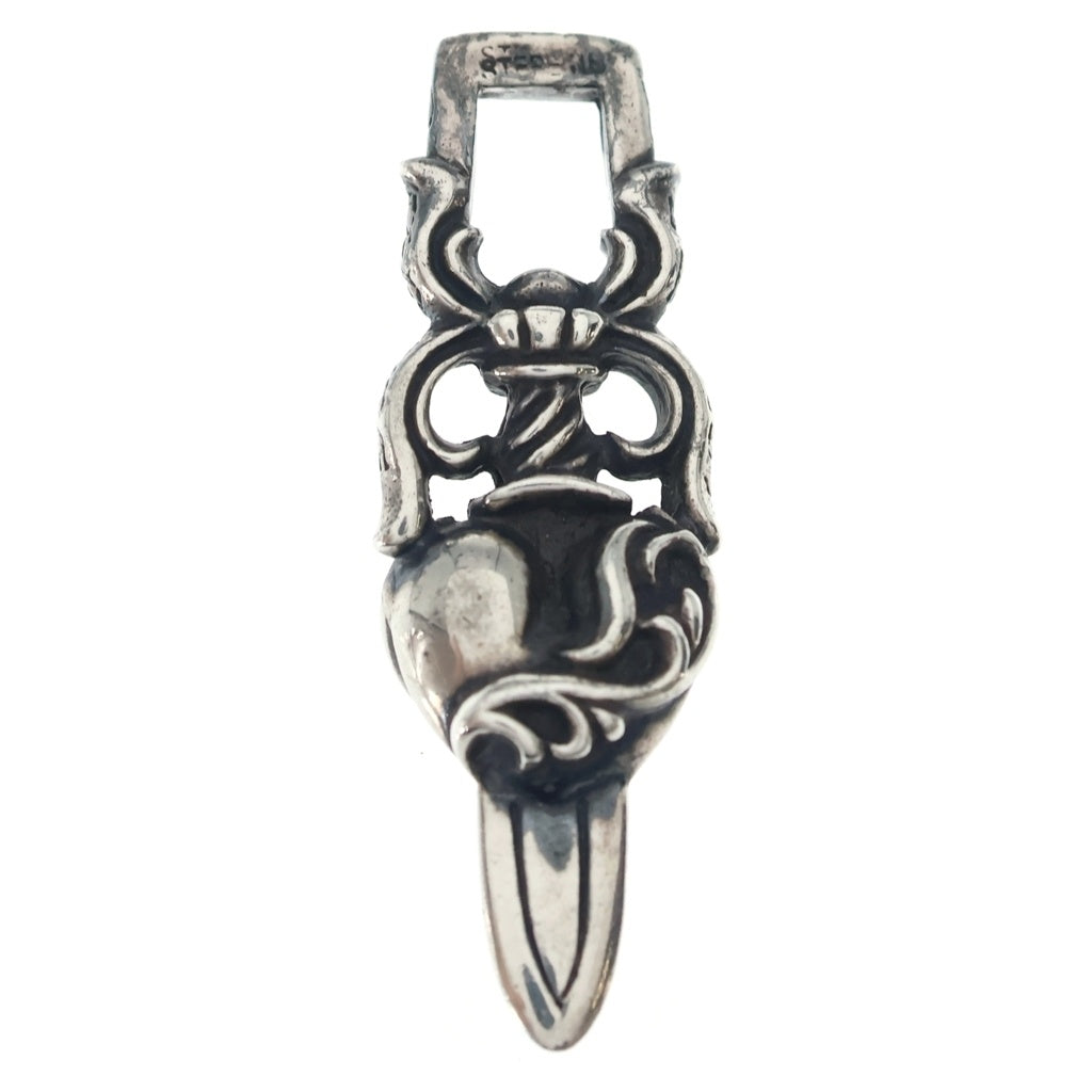 CHROME HEARTS(クロムハーツ) DAGGER HEART ダガーハート ペンダントトップ シルバー BCA243