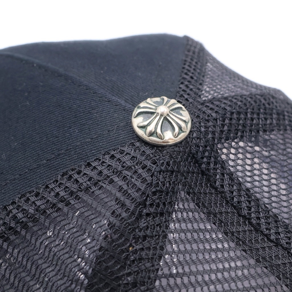 CHROME HEARTS(クロムハーツ) TRUCKER CAP KING TACO HOLLYWOOD キングタコ ハリウッド 3セメタリークロス刺繍 メッシュトラッカーキャップ 帽子 ブラック