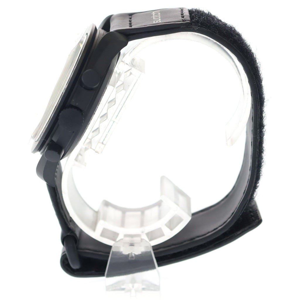 OMEGA(オメガ) ×SWATCH Mission To The Moon SO33B700 スウォッチ バイオセラミック ミッショントゥザムーンフェイズ ニュームーン クロノグラフ クォーツ 腕時計