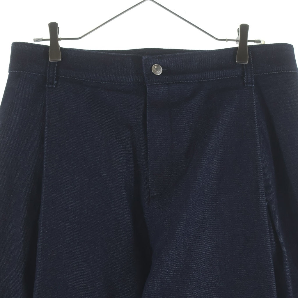 BEAMS(ビームス) Seventh Denim 440 Bermuda Jeans B24028 セブンス バミューダ リジット ワイドデニムパンツ ジーンズ インディゴ