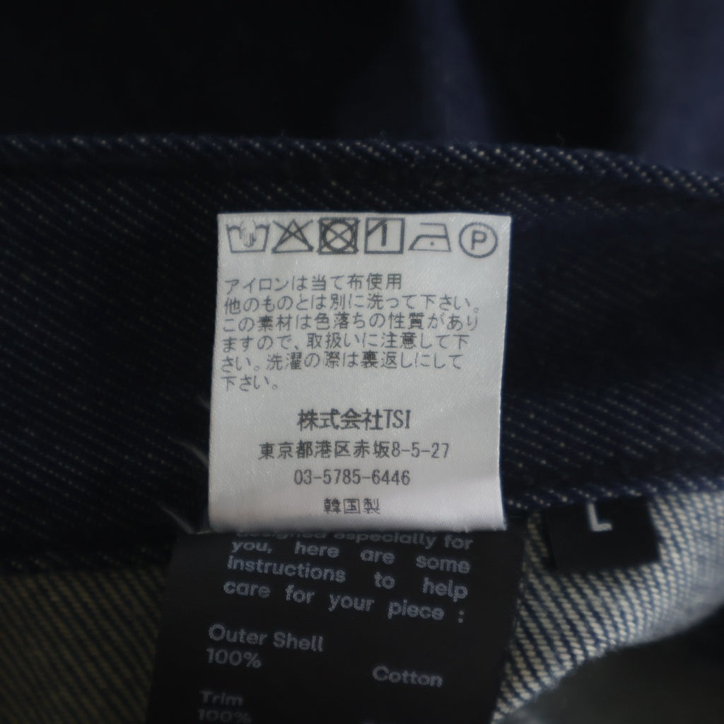 BEAMS(ビームス) Seventh Denim 440 Bermuda Jeans B24028 セブンス バミューダ リジット ワイドデニムパンツ ジーンズ インディゴ
