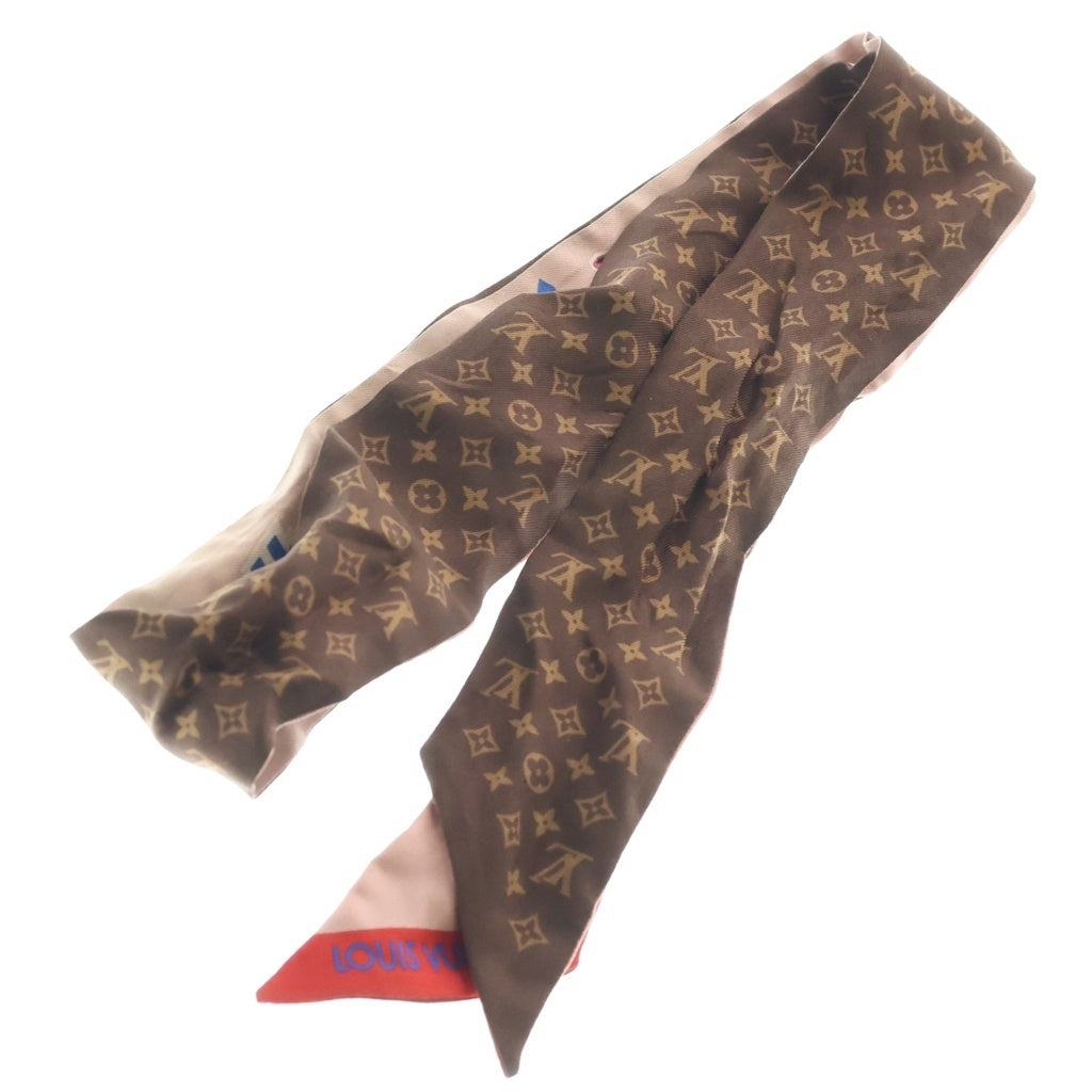 LOUIS VUITTON(ルイヴィトン) バンドーBB LVストーリーズ パッチーズ モノグラム シルク スカーフ ブラウン M71197 レディース