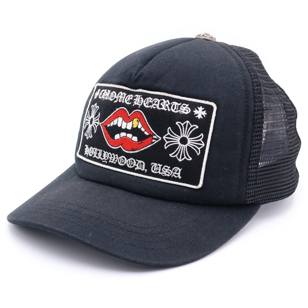 CHROME HEARTS(クロムハーツ) ×MATTY BOY CHOMPER TRUCKER CAP マッティボーイ チョンパー ロゴ刺繍 メッシュ トラッカーキャップ 帽子 ブラック