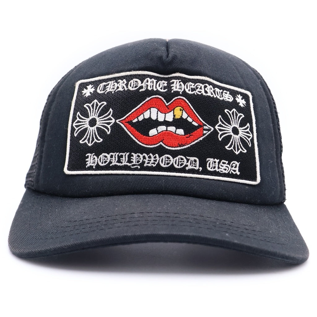 CHROME HEARTS(クロムハーツ) ×MATTY BOY CHOMPER TRUCKER CAP マッティボーイ チョンパー ロゴ刺繍 メッシュ トラッカーキャップ 帽子 ブラック