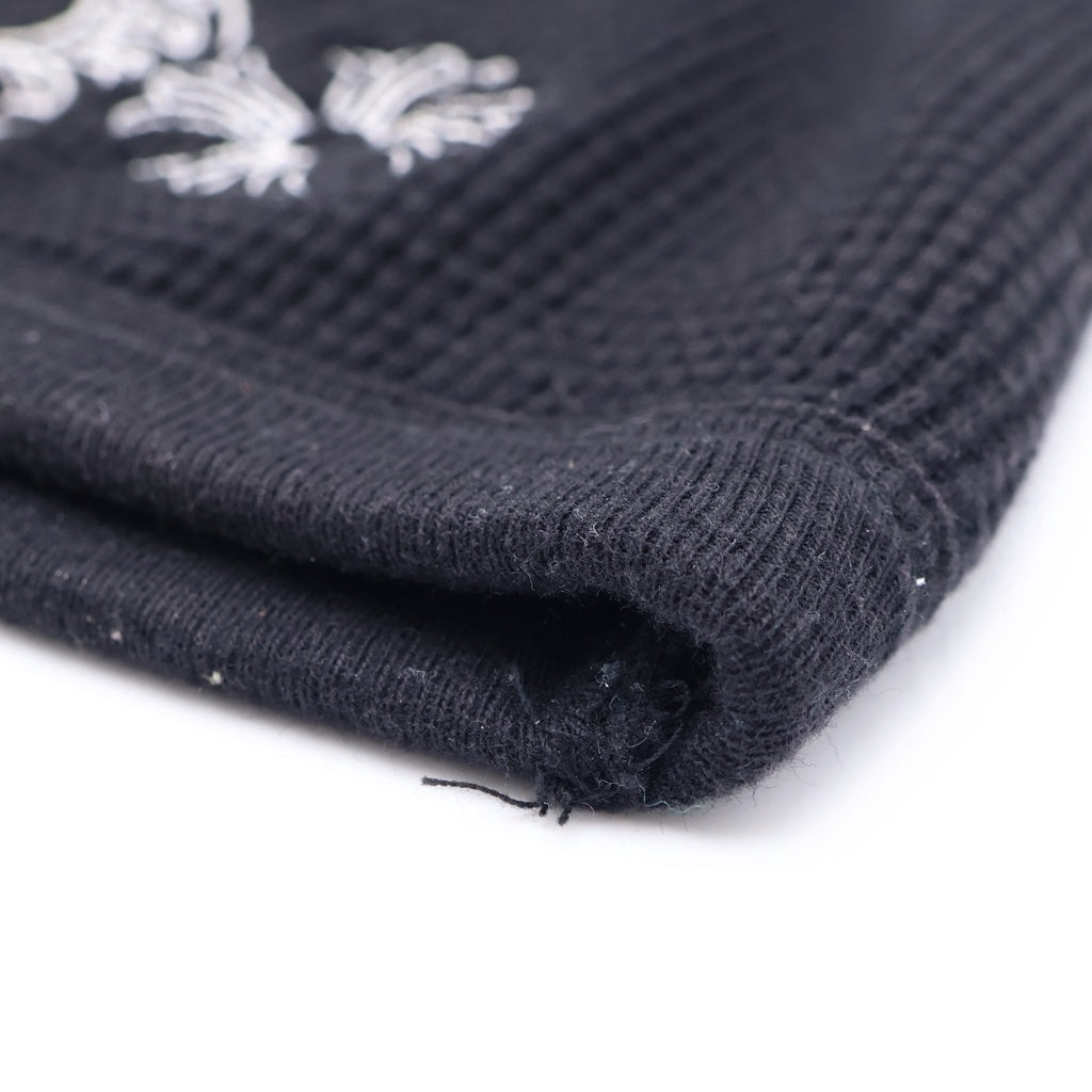 CHROME HEARTS(クロムハーツ) HORSESHOE THERMAL BEANIE ホースシュー CHプラス 刺繍 サーマルニットビーニー 帽子 ブラック