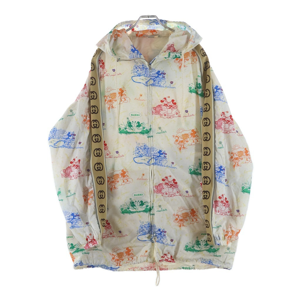 GUCCI グッチ ×DISNEY ディズニー キャラクタープリント ジップアップ ナイロンフーデッドジャケット マルチカラー 604029 ZADKH GUCCI(グッチ) ×DISNEY ディズニー キャラクタープリント ジップアップ
