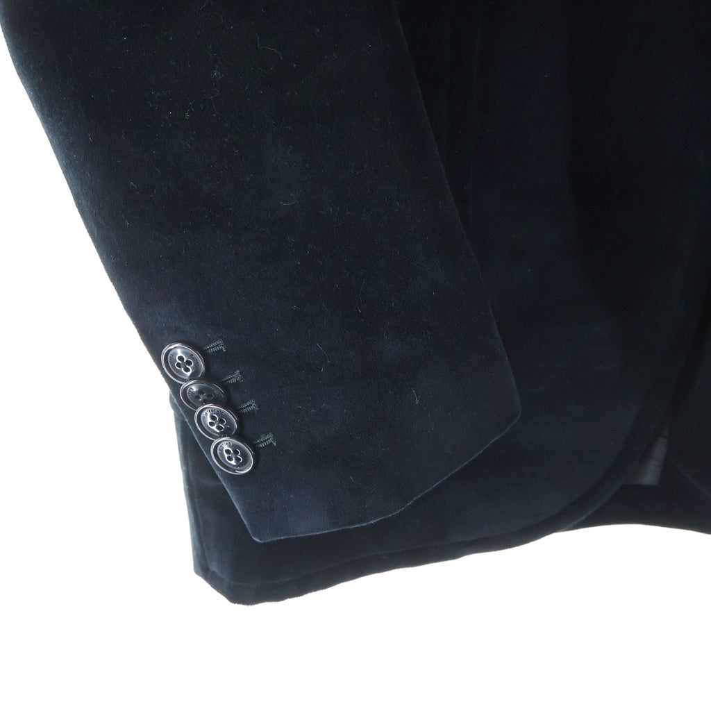 VETEMENTS(ヴェトモン) 16AW Velvet Blazer tailored jacket ヴェルデッド ブレザー テーラードジャケット ブラック WF17JA1
