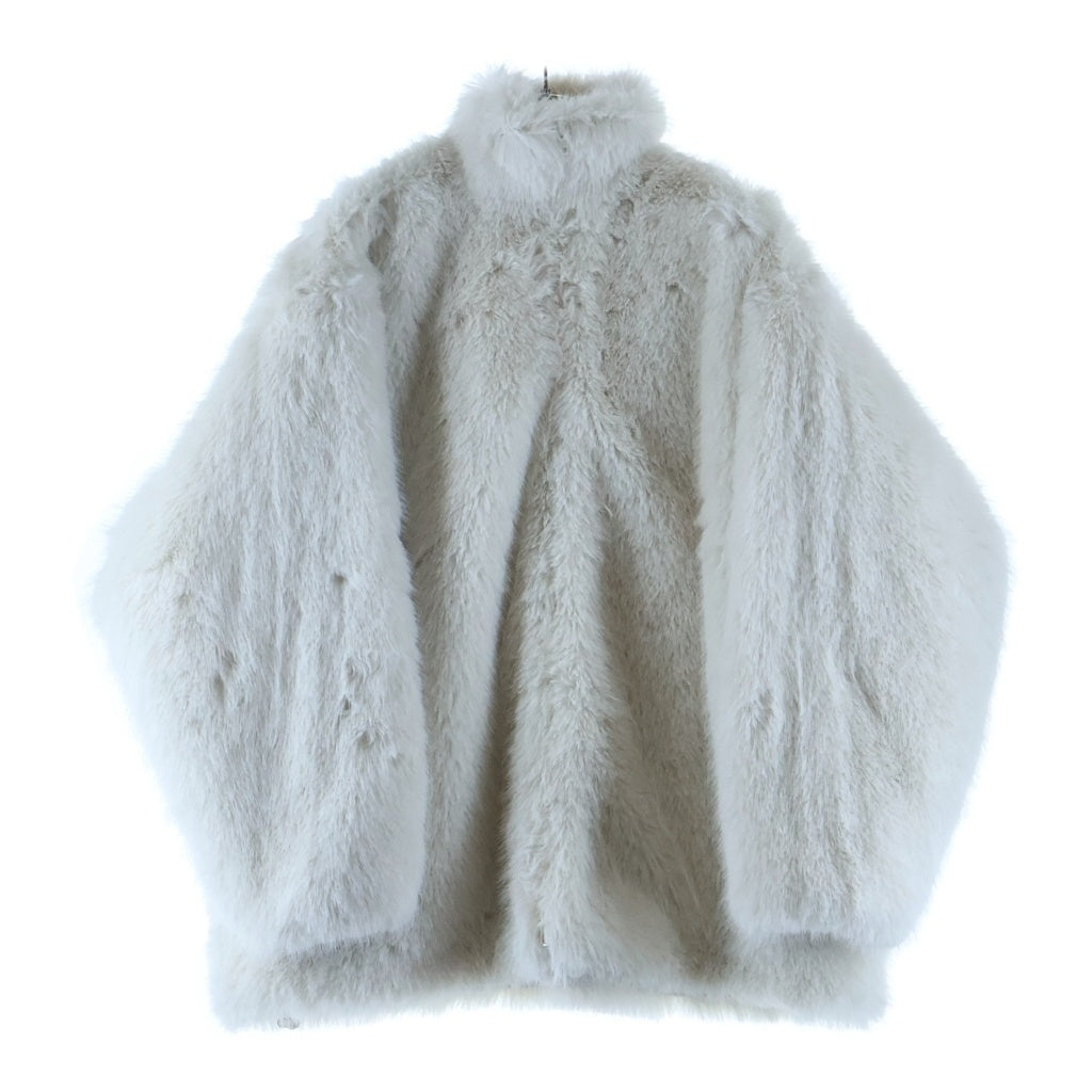 BALENCIAGA(バレンシアガ) Extended BB ジップアップ ファージャケット