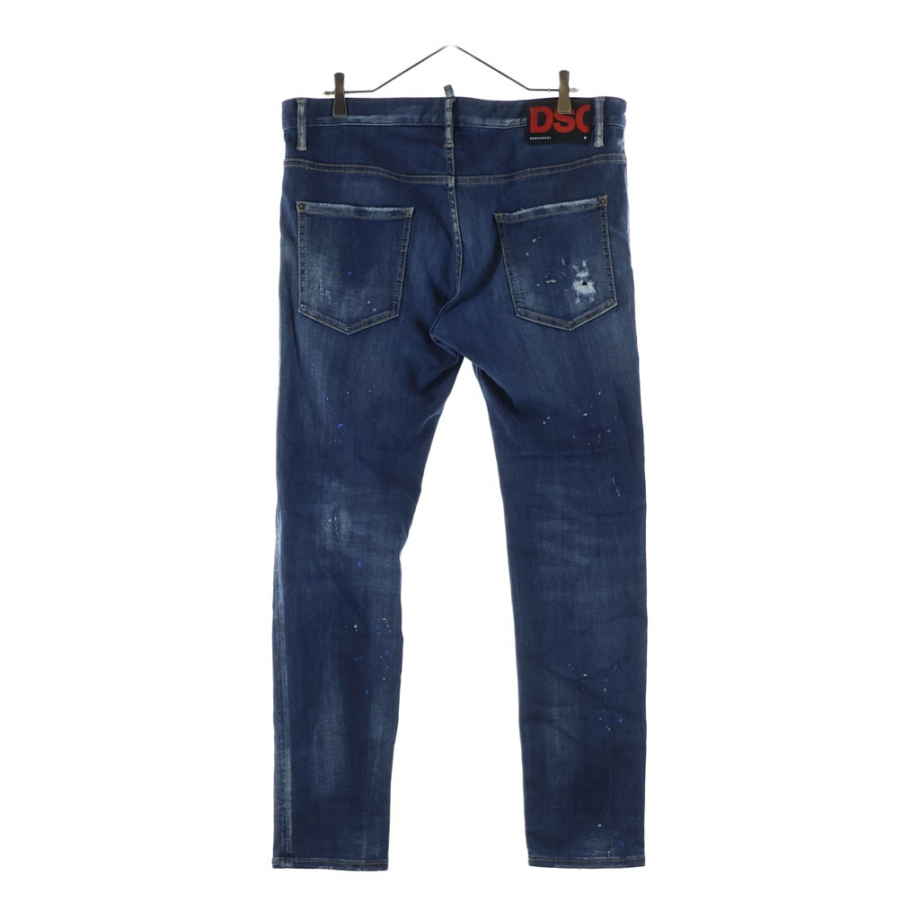 DSQUARED2(ディースクエアード) 20AW SKATER JEAN S71LB0838 スケータージーンズ ダメージ加工デニム インディゴ S71LB0838