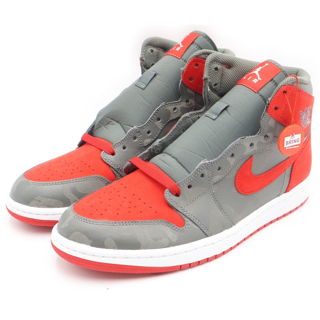 NIKE(ナイキ) Air Jordan 1 Retro High Camo 3M Bred AA3993 032 エアジョーダン1 レトロ ハイ カモ スリーエム ブレッド ローカットスニーカー グレー/レッド US10/28cm