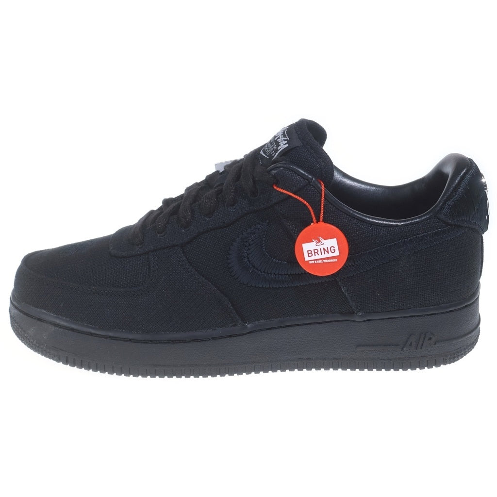 NIKE(ナイキ) ×STUSSY AIR FORCE 1 LOW CZ9084-001 ステューシー エアフォース1 ローカットスニーカー ブラック US10.5/28.5cm