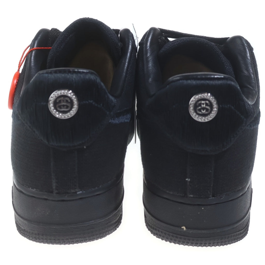 NIKE(ナイキ) ×STUSSY AIR FORCE 1 LOW CZ9084-001 ステューシー エアフォース1 ローカットスニーカー ブラック US10.5/28.5cm