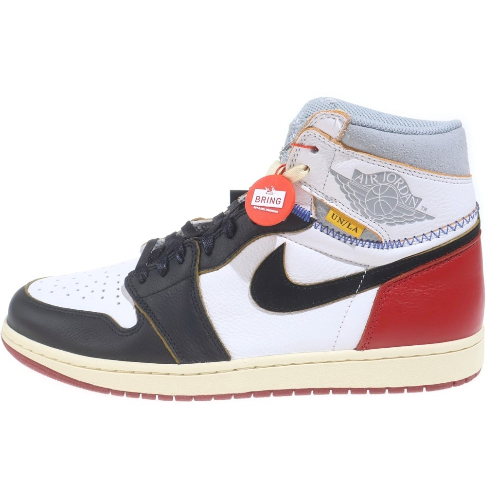 NIKE(ナイキ) ×UNION AIR JORDAN 1 RETRO HI NRG BV1300-106 ユニオン エアジョーダン1 ハイカットスニーカー レッド US11/29cm