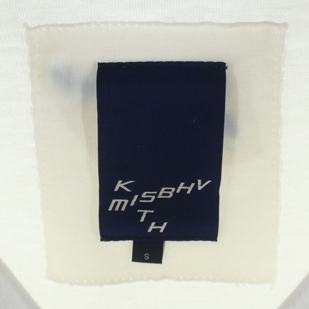 KITH(キス) ×MISBHV ミスビヘイブ フロントラインストーンロゴ クルーネック半袖Tシャツカットソー ホワイト