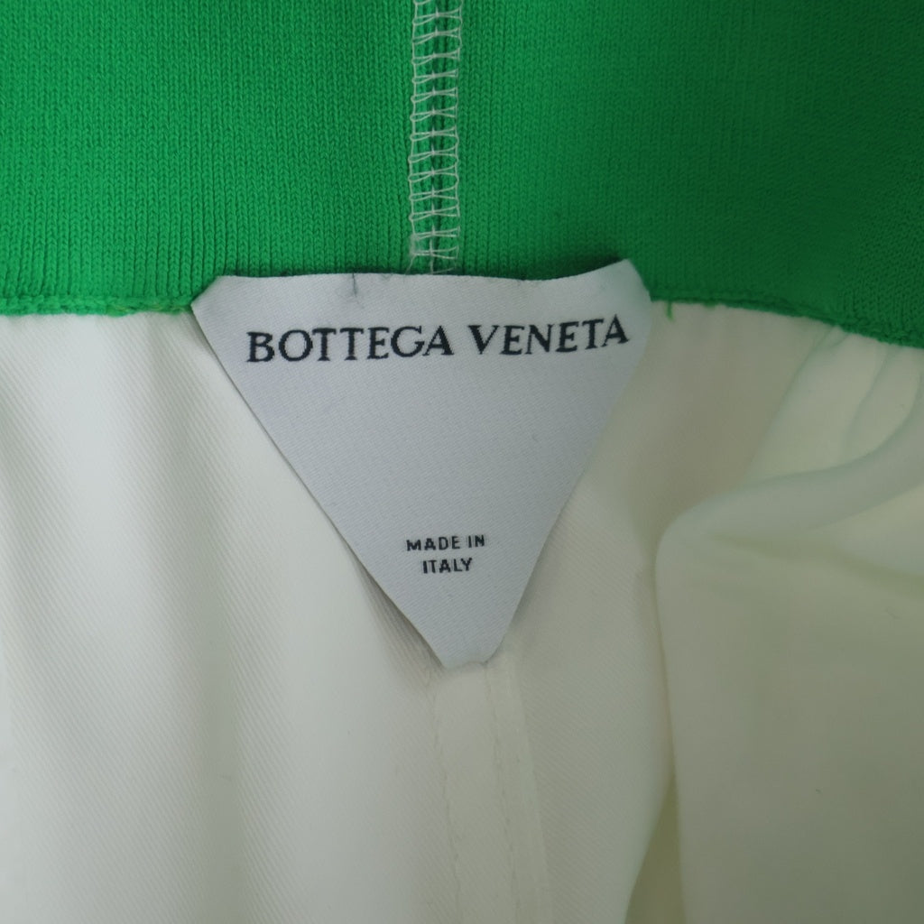 BOTTEGA VENETA(ボッテガヴェネタ) 22SS リブニット ロゴ刺繍 コットンハーフパンツ ショーツ ホワイト 702097
