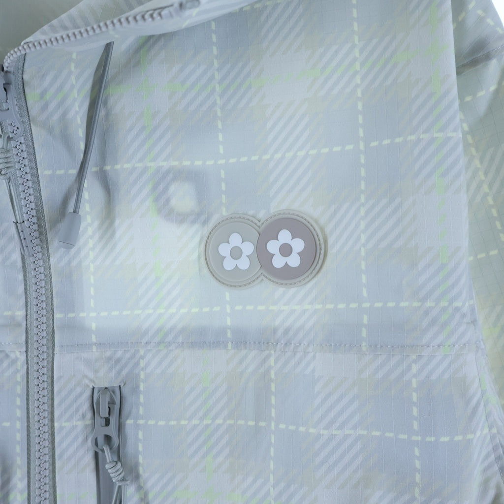 VANDY THE PINK(バンディーザピンク) 26SS Plaid Windbreaker Jacket VD5058-104 プレイド ウィンドウブレーカー ナイロンジャケット グレー