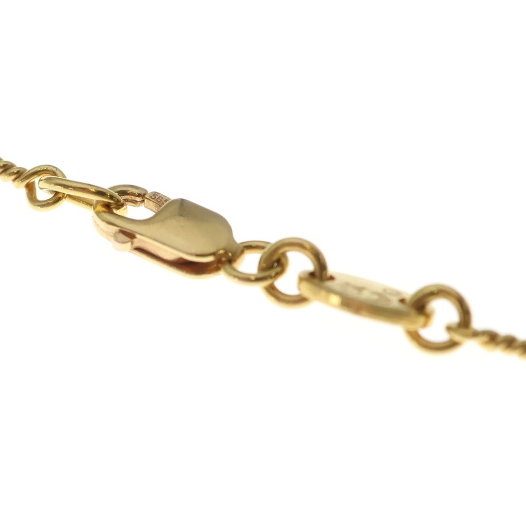 CHROME HEARTS(クロムハーツ) 22K NECKCHAIN T18 ツイストチェーンネックレス 18inch ゴールドBCA014