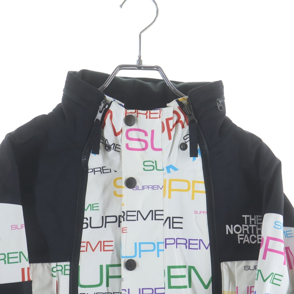 SUPREME(シュプリーム) 21AW ×THE NORTH FACE ザ ノースフェイス スティープ テック アポジー ロゴプリント 刺繍 マルチポケット フーデッド アノラックパーカー ホワイト NP52102I