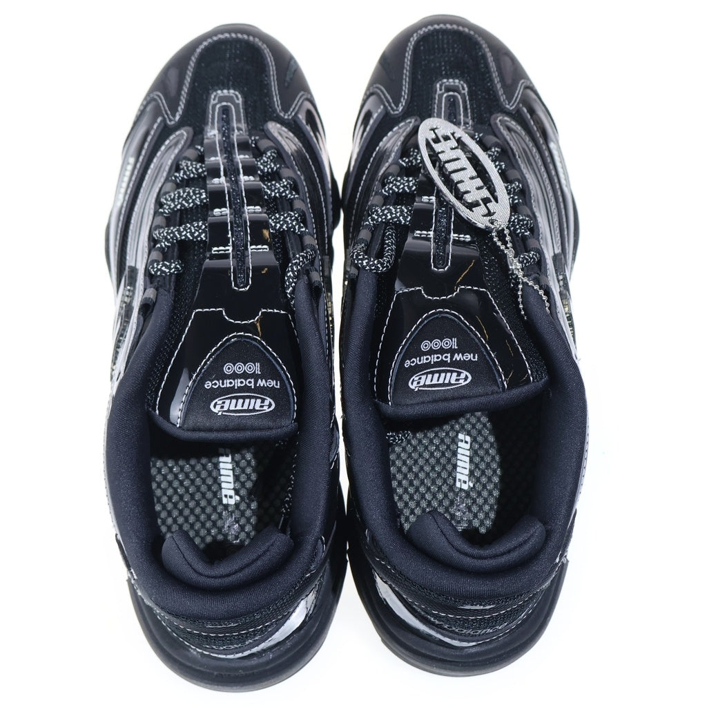New Balance(ニューバランス) ×Aime Leon Dore 1000 BLACK M1000AD1 エメレオンドレ エナメル ローカットスニーカー ブラック US10.5/28.5cm