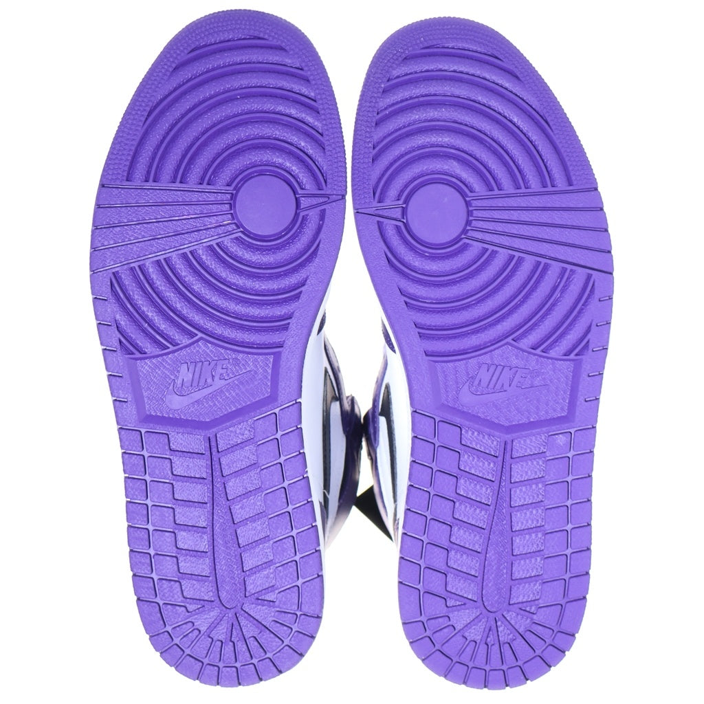NIKE(ナイキ) AIR JORDAN 1 RETRO HIGH OG COURT PURPLE 555088-500 エアジョーダン1 レトロ ハイ コート パープル ハイカットスニーカー ホワイト/パープル US11/29cm