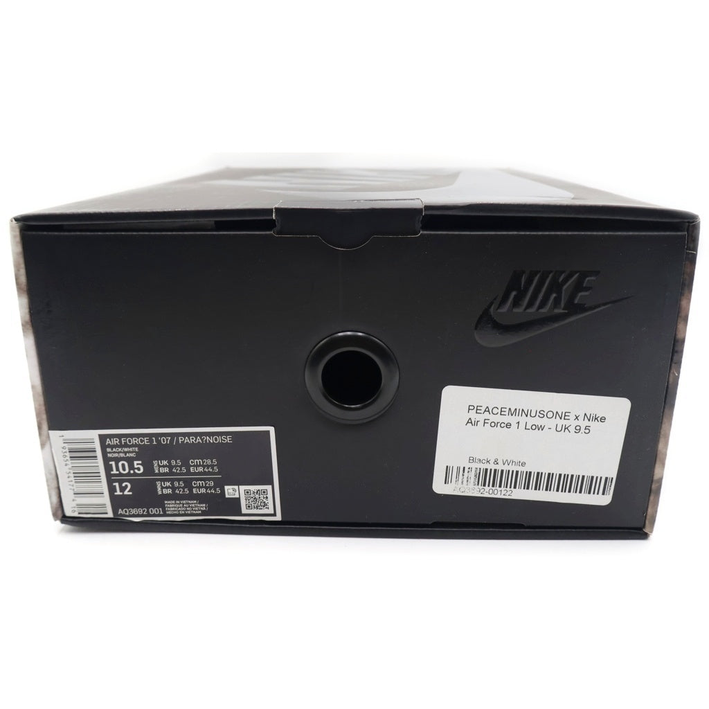 NIKE(ナイキ) ×PEACEMINUSONE AIR FORCE 1 LOW PARA NOISE AQ3692-001 ピースマイナスワン エアフォース1 パラノイズ ローカットスニーカー ブラック US10.5/28.5cm