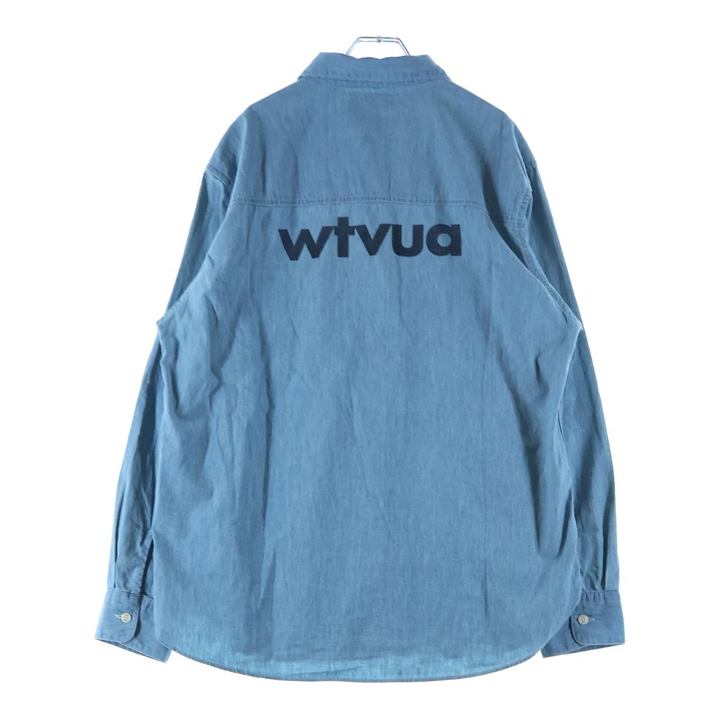 WTAPS(ダブルタップス) CB LS COTTON. CHAMBRAY バイオブリーチ加工