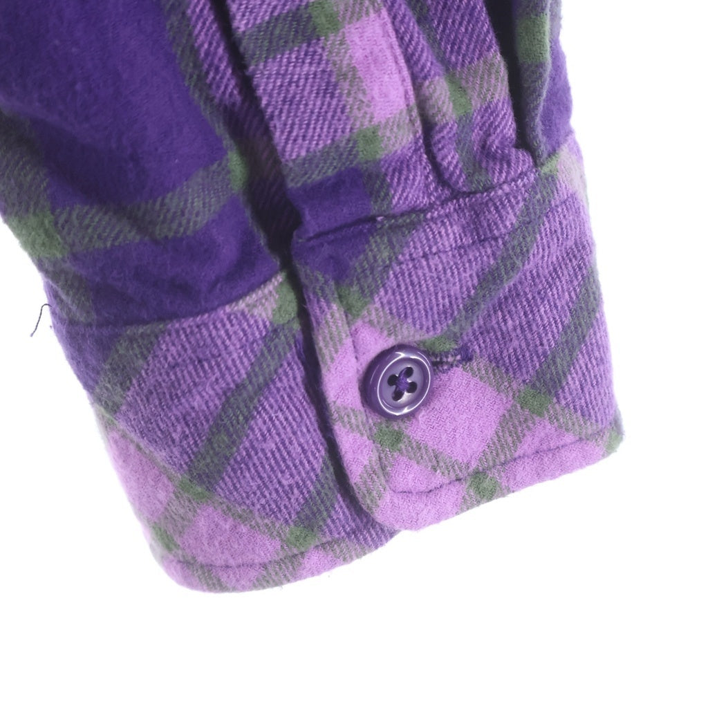 SUPREME(シュプリーム) 21SS ×HISTERIC GLAMOUR Plaid Flannel Shirt プライドチェック柄長袖ワークシャツ パープル