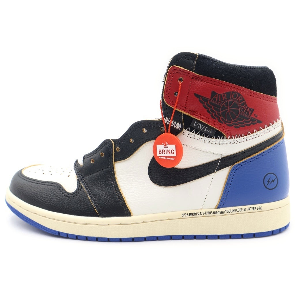 NIKE(ナイキ) ×fragment design ×UNION Air Jordan 1 High OG フラグメント ユニオン エアジョーダン1 ハイ OG ハイカットスニーカー US10.5/28.5cm IO7847 002