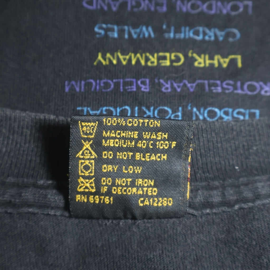 VINTAGE(ヴィンテージ) 90S BON JOVI CROSS ROAD TOUR T-SHIRT ボンジョヴィ クロスロードツアー BROCKUMタグ USA製 袖シングルステッチ 1995コピーライト プリント半袖Tシャツ