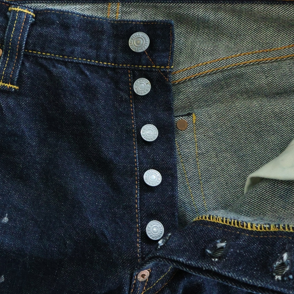 EVISU(エビス) NO.1 LOT.2000 カモメプリント ストレートデニムパンツ インディゴ