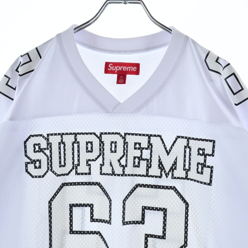 SUPREME(シュプリーム) 25AW Bones Football Jersey ボーン フットボール ジャージ メッシュ半袖シャツ ホワイト