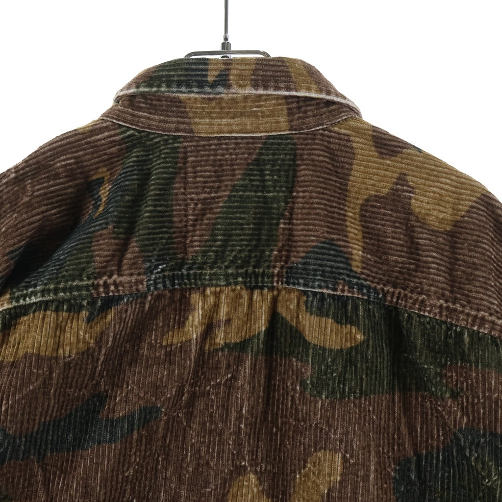 SUPREME(シュプリーム) 25AW Wide Wale Corduroy Snap Shirt Woodland Camoワイド ウォール コーデュロイ スナップシャツ ブラウン