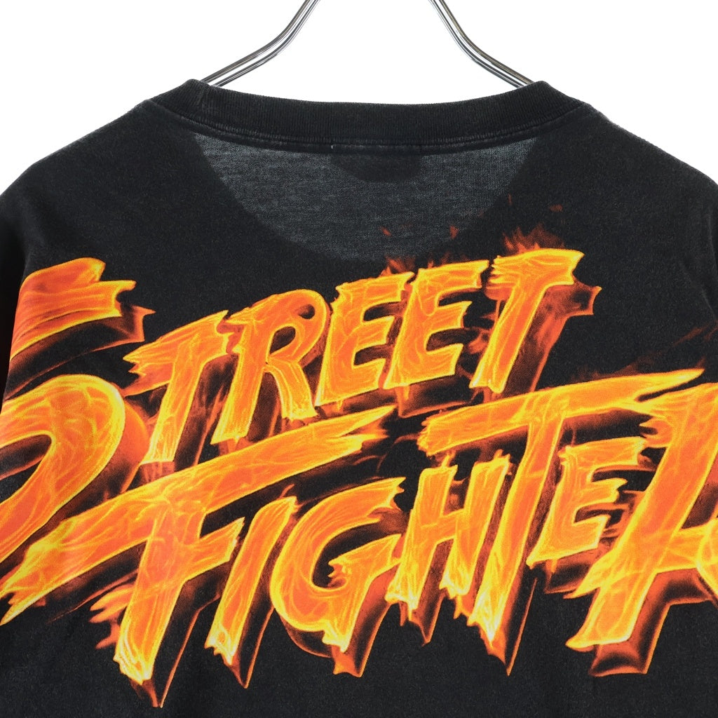 KITH(キス) ×MARVEL CAPCON Street Figther Flame Tee マーベル カプコン ストリートファイター クルーネック長袖Tシャツカットソー ロングスリーブ 25-072-060-0035-4-0
