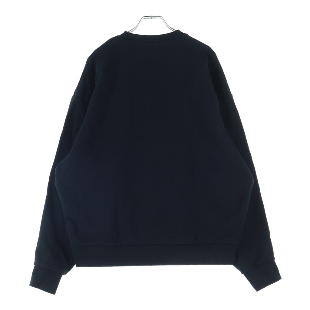KITH(キス) ×CAPCON RYU VINTAGE Nelson Crewneck カプコン リュウ ヴィンテージ 刺繍 クルーネックスウェットトレーナー ブラック 25-072-060-0037-4-0