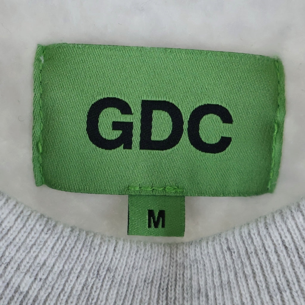 GDC(ジーディーシー) kinski live forever crew sweat ロゴプリント クルーネックスウェットトレーナー グレー GD0404