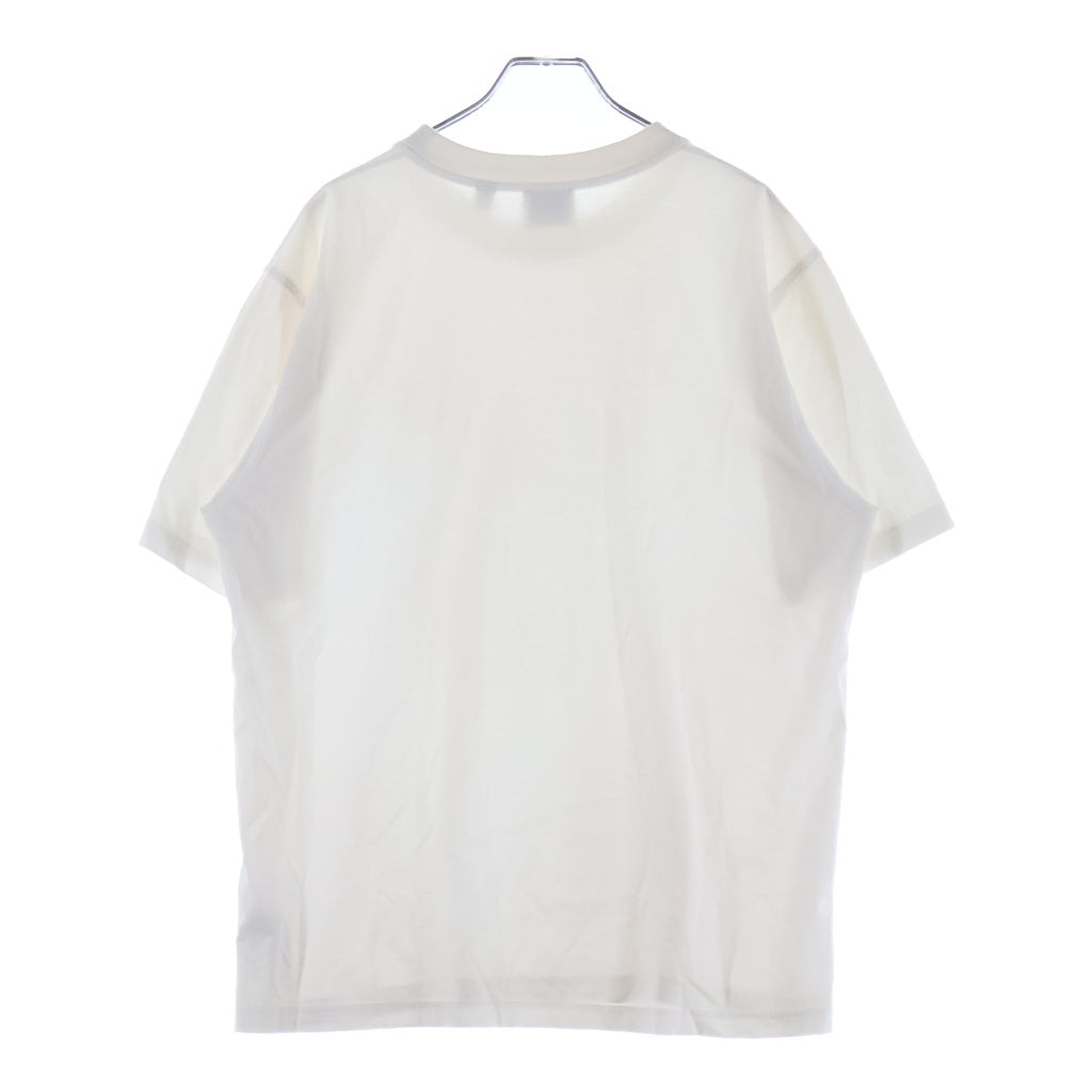 BURBERRY(バーバリー) TBロゴ刺繍 クルーネック半袖Tシャツカットソー ホワイト 8041699