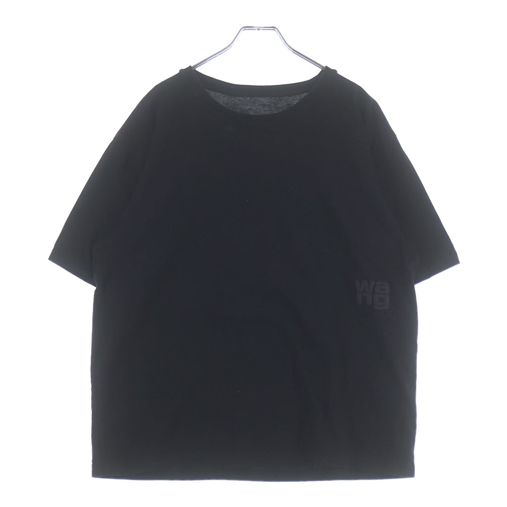 ALEXANDER WANG(アレキサンダーワン) ロゴプリント クルーネック半袖Tシャツカットソー ブラック 4CC3221357