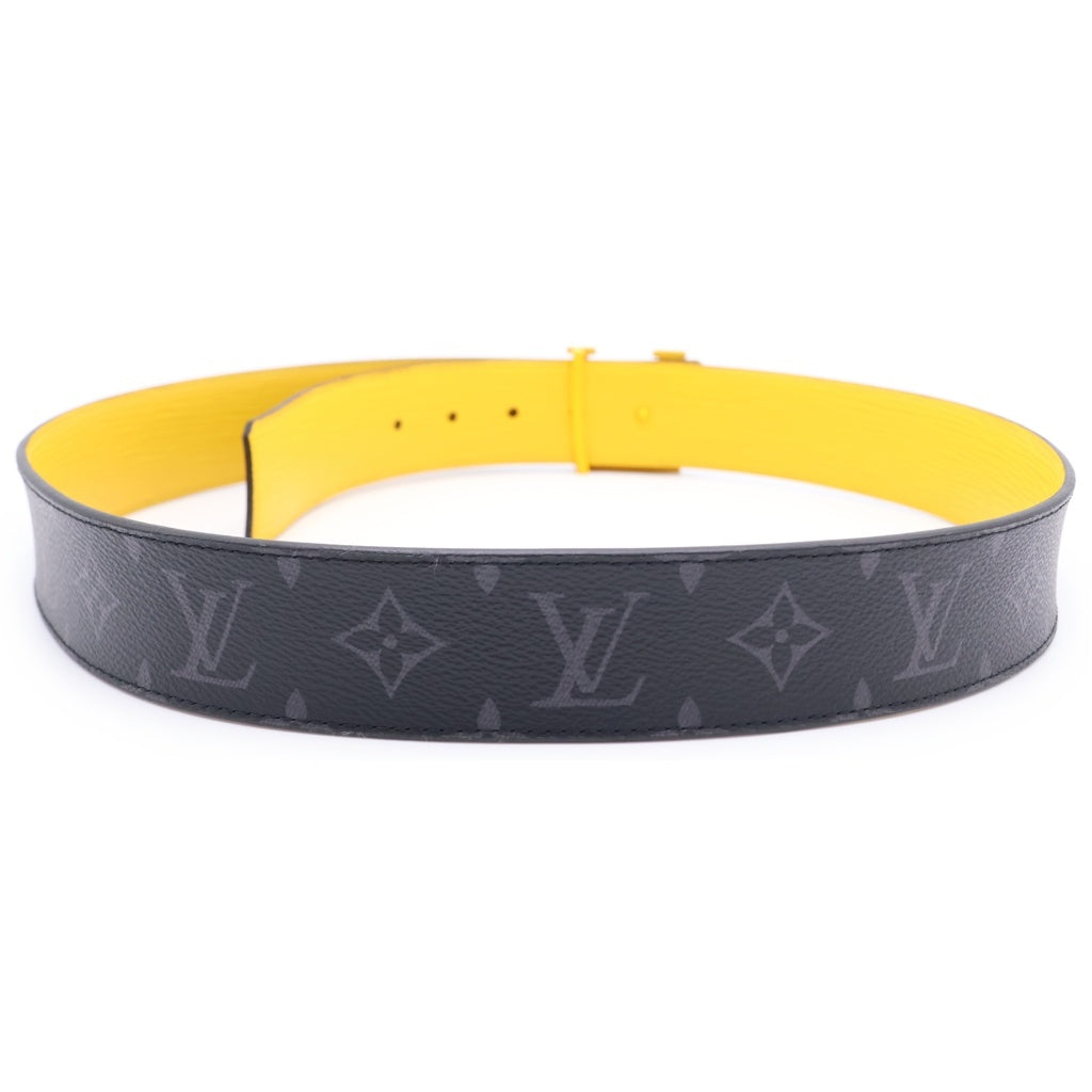 LOUIS VUITTON(ルイヴィトン) エクリプス エピ サンチュール LVイニシャル リバーシブル ベルト ブラック/イエロー M0263 レディース