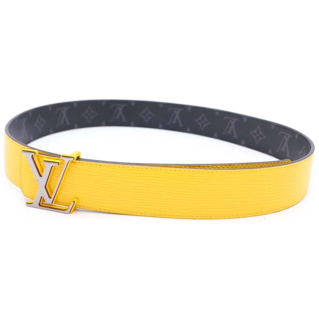 LOUIS VUITTON(ルイヴィトン) エクリプス エピ サンチュール LVイニシャル リバーシブル ベルト ブラック/イエロー M0263 レディース
