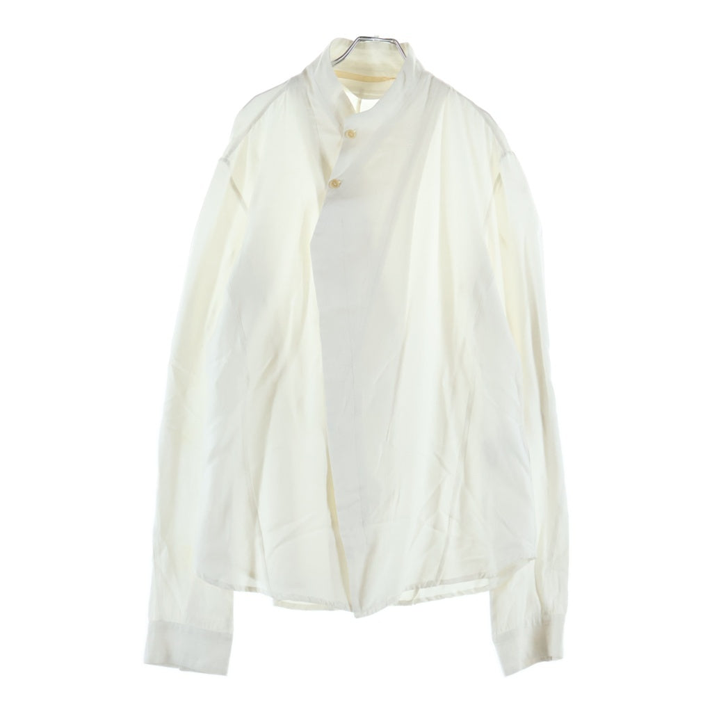 JULIUS(ユリウス) 15AW レーヨン×カシミヤ 長袖シャツ ホワイト 517SHM3
