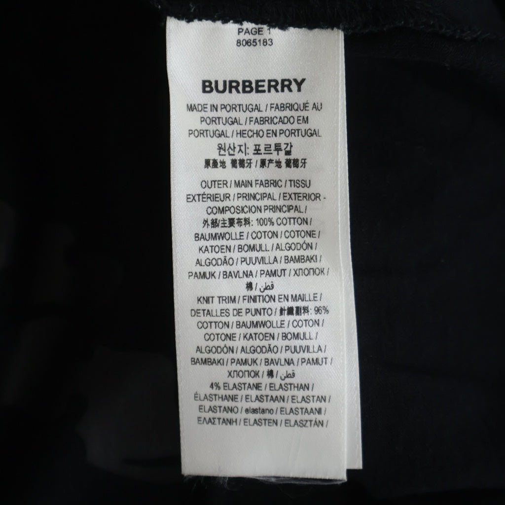 BURBERRY(バーバリー) 24SS Logo Print T-Shirt Black ロゴプリント オーバーサイズ クルーネック半袖Tシャツ ブラック 8065183