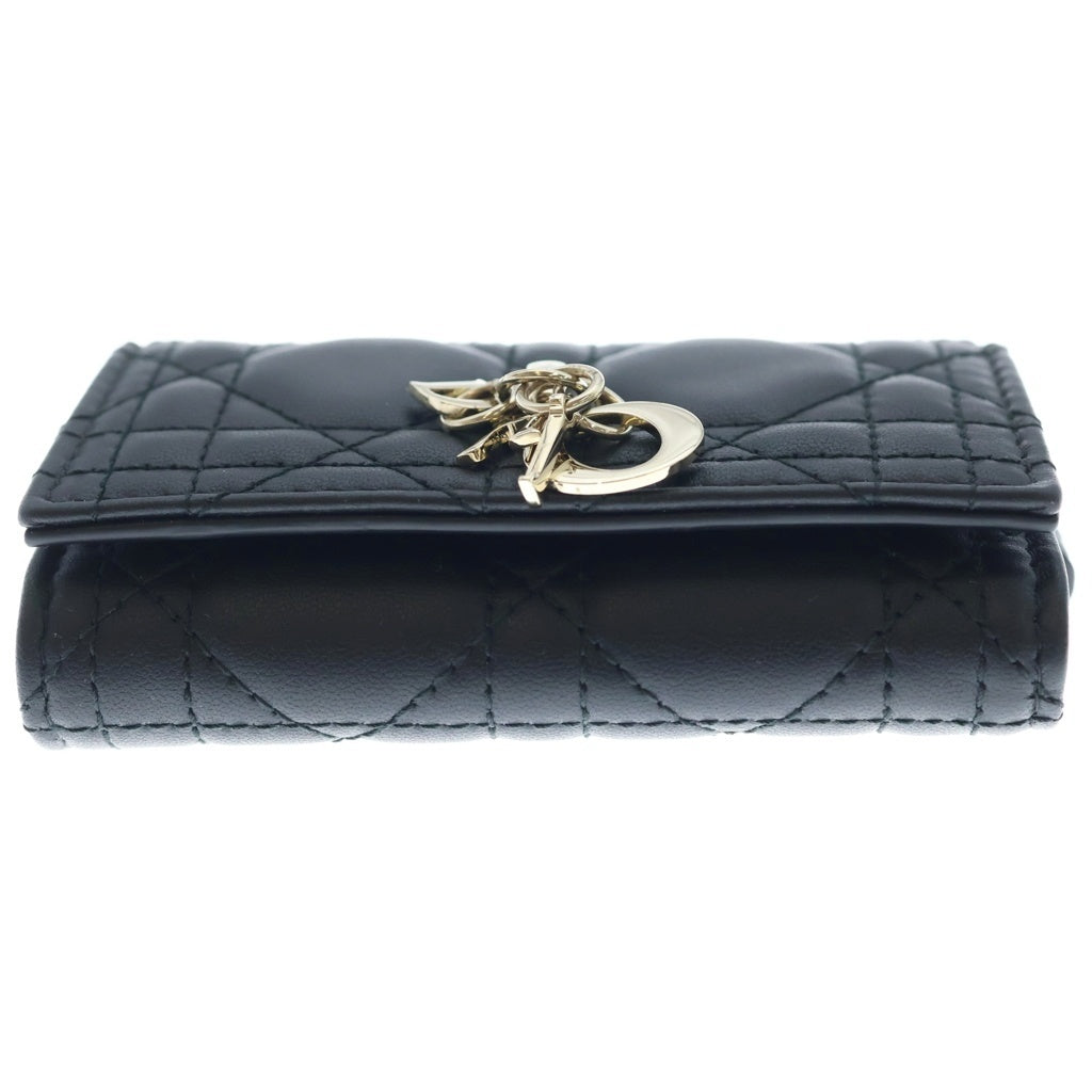 DIOR(ディオール) My Dior Aster Key case キーケース マイディオール カナージュ ラムスキン ブラック S0983ONMJ レディース