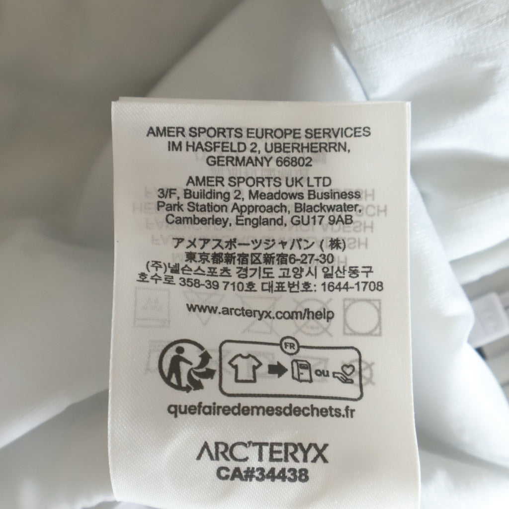 ARC'TERYX(アークテリクス) Atom SV Hoody X000009902 アトム SV フーディ ジップアップ 中綿ジャケット ホワイト