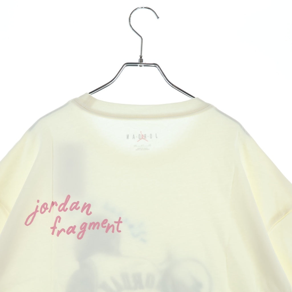 NIKE(ナイキ) 21AW ×Cactus Jack ×Fragment Travis Scott DJ0619-133 トラヴィス スコット フラグメント ロゴクルーネック半袖Tシャツカットソー ホワイト