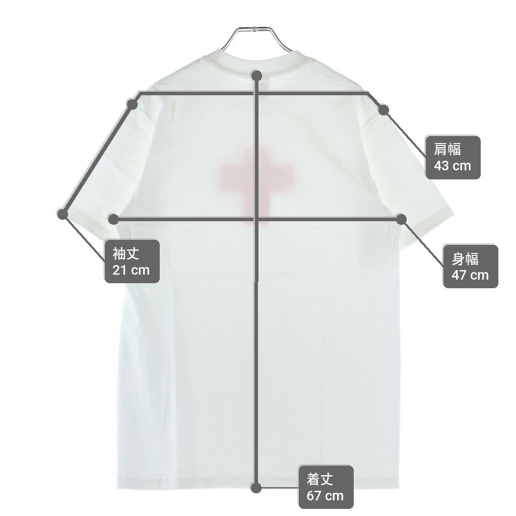 SUPREME(シュプリーム) 20AW Cross Box Logo Tee クロスボックスロゴ プリント クルーネック半袖Tシャツ カットソー ホワイト
