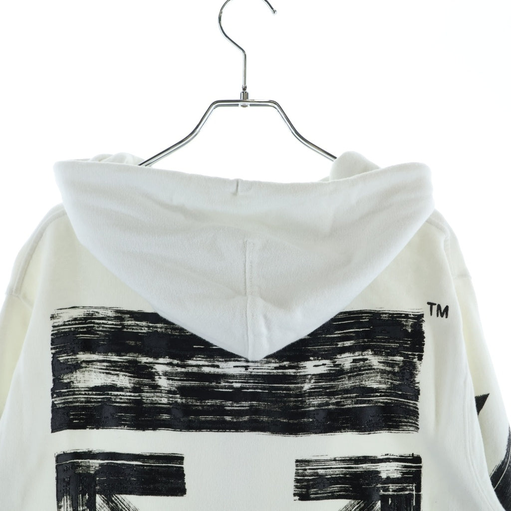 OFF-WHITE(オフホワイト) 17AW Diag Brushed Zip Hoodie OMBB003F17003030 ダイアゴナル ブラッシュド ジップアップパーカー フーディー ホワイト