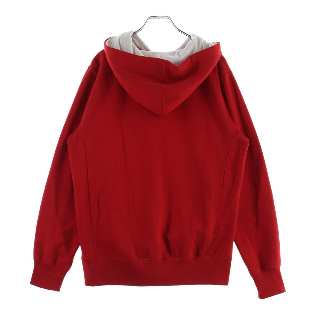SUPREME(シュプリーム) 16SS Contrast Placket Hooded コントラスト プラケット プルオーバーパーカー フーディー レッド/ホワイト