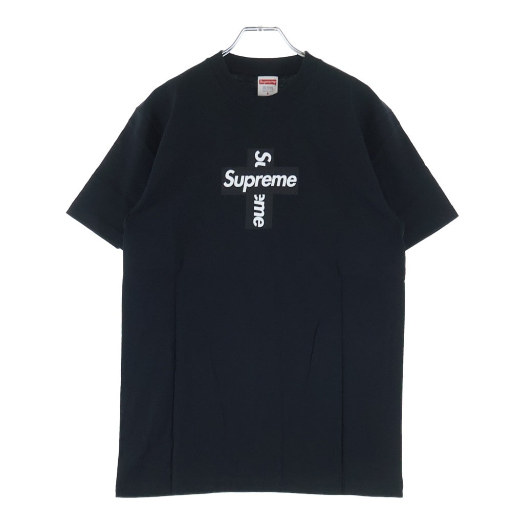 SUPREME(シュプリーム) 20AW Cross Box Logo Tee クロスボックスロゴ プリント クルーネック半袖Tシャツ カットソー ブラック