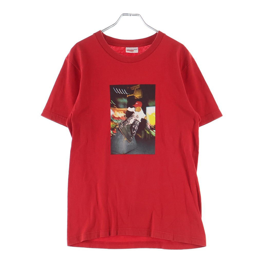 SUPREME(シュプリーム) 14SS ×COMME DES GARCONS SHIRT HAROLD HUNTER コムデギャルソンシャツ ハロルド ハンター プリント クルーネック半袖Tシャツカットソー レッド